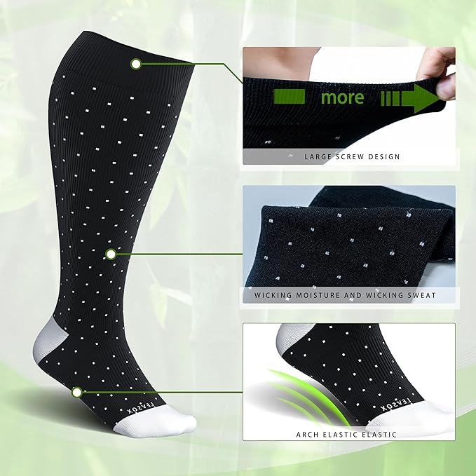 LEVSOX Wide Calf Compression Socks - Image 4