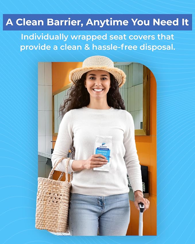 Disposable Toilet Seat Covers for Travel – Waterproof, Tear-Resistant XL Toilet - Image 3