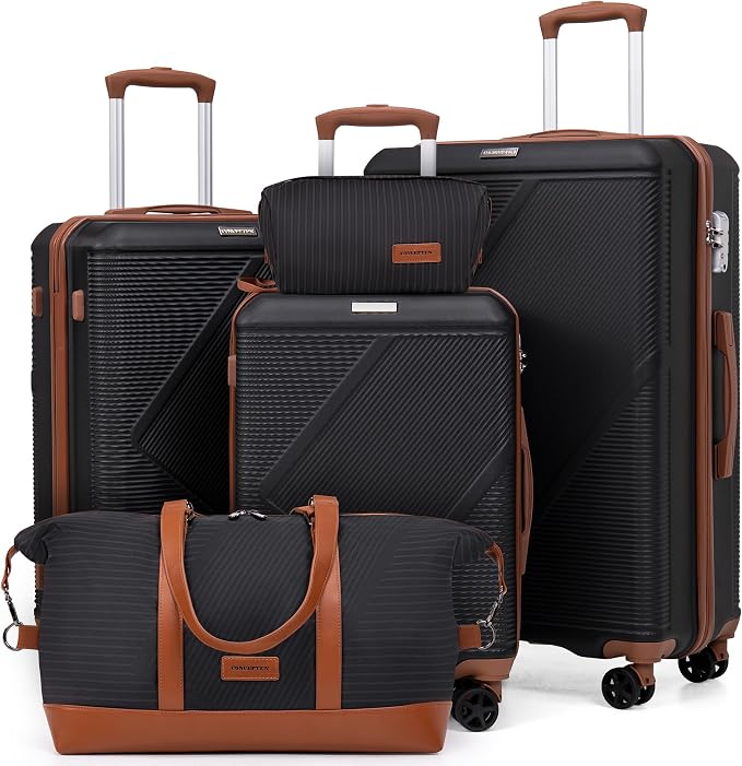 Luggage Sets 5 Piece, Suitcases by CONCEPTEN