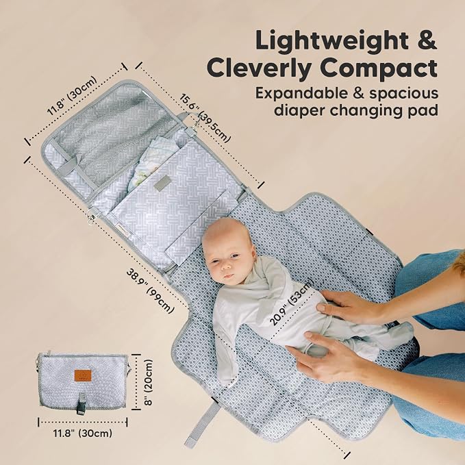 KeaBabies Portable Diaper Changing Pad - Image 3