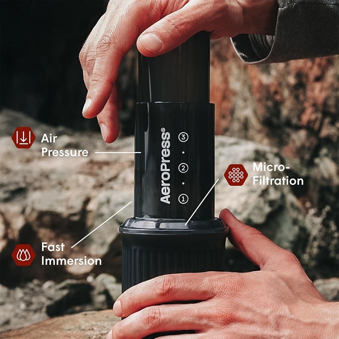 AeroPress Go Travel Coffee Press Kit - 3 in 1 brew method combines French Press - Image 2