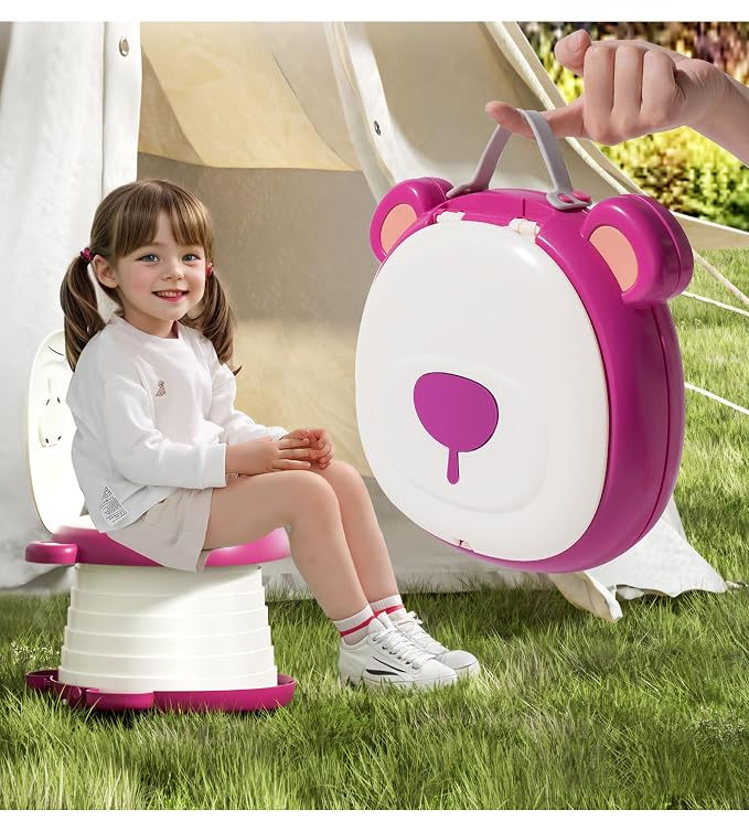 Travel Potty Seat for Toddler，Foldable Car Potty for Toddler, Portable Toilet by AKIMRABY