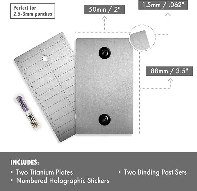 ColdTi - Titanium Bitcoin Seed Plates - Image 2