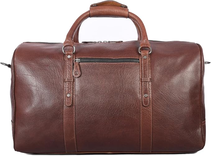Leather Duffel Bag for Men & Women Travel, Gym Bag - Image 2