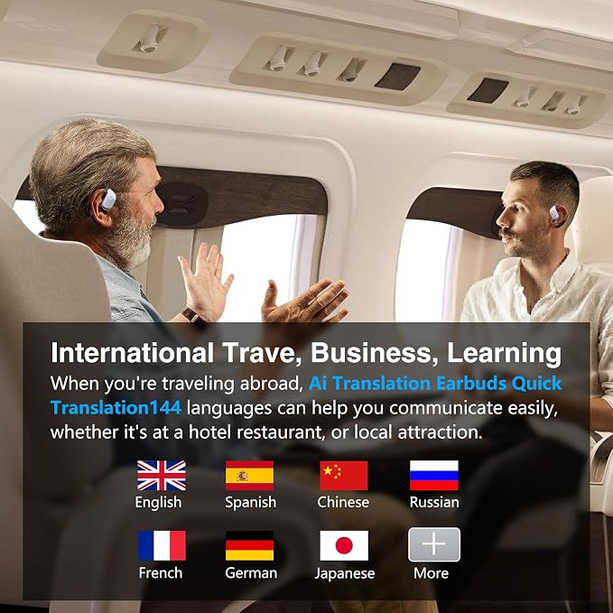 AI Language Translation Earbuds, Translator Earbuds Real Time - Image 5
