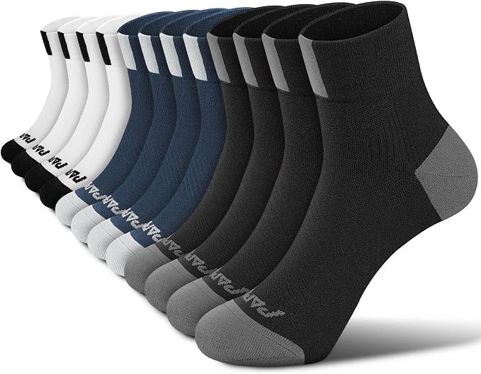 PAPLUS Ankle Compression Socks for Women 6 Pairs, Running Athletic Socks by PAPLUS