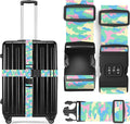 2 Pack Luggage Straps, Adjustable Cute Printing by ZSYTZL