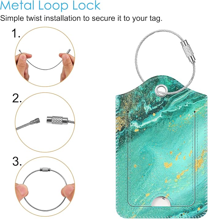 Fintie Luggage Tags, Privacy Cover ID Label - Image 2