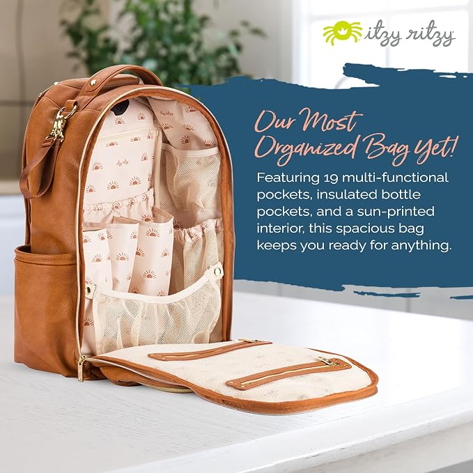 Itzy Ritzy Diaper Bag Backpack – Large Capacity Boss Plus Baby Backpack Diaper - Image 3