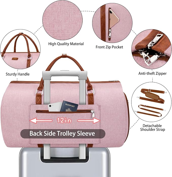 Convertible Garment Duffel Bag for Travel - Image 4