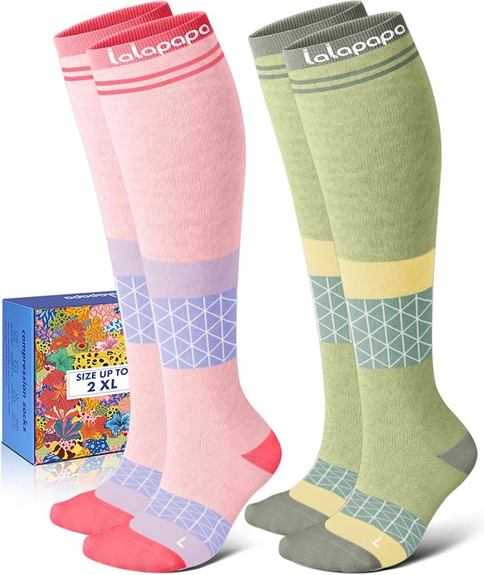 Thick Soft Cotton Compression Socks by Lalapapa