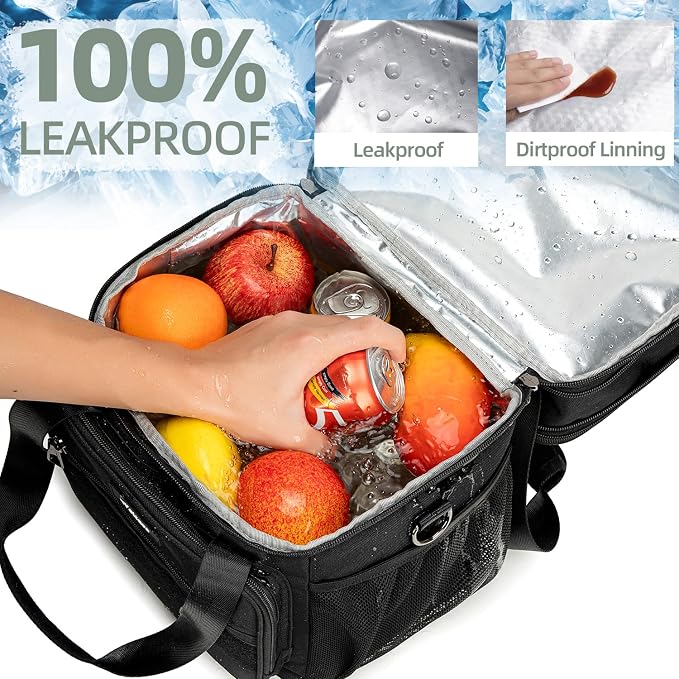 Weitars Lunch Box for Men Women Dual Compartment Lunch Box Heavy Duty Large - Image 6