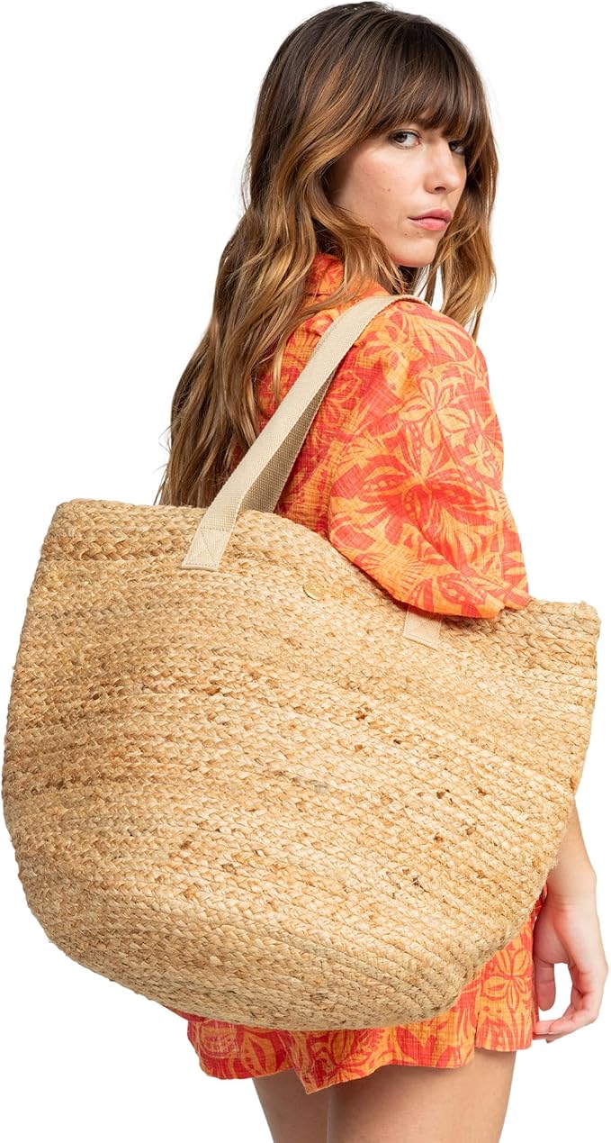 Roxy Women's Beach Tote Bag | Travel | Vacation | Straw | Lightweight | - Image 2
