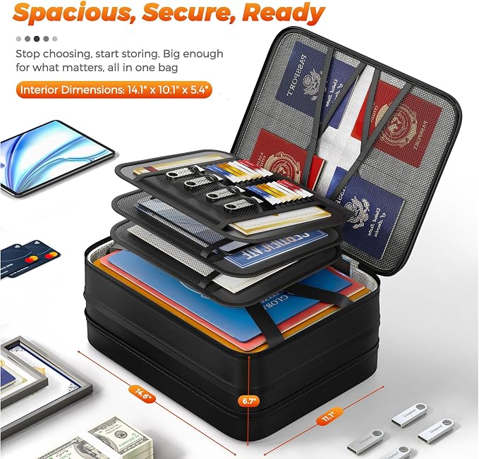 Nacial 5200℉ Fireproof Document Box - Image 6