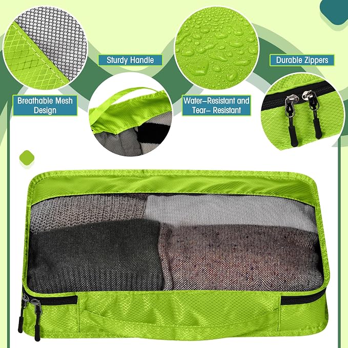 5 Pcs Packing Cubes for Suitcase Large Travel Cubes Carry on Luggage Organizer - Image 3