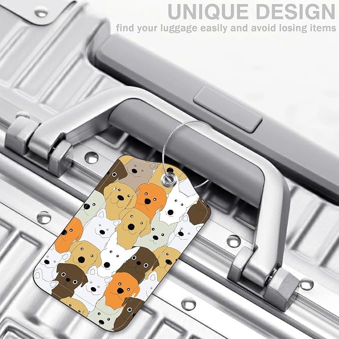 Cute Doodle Dog Set of 2 Luggage Tags - Image 5