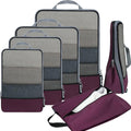 BAGAIL 4 Set/6 Set/8 Set Compression Packing Cubes Travel Accessories by BAGAIL