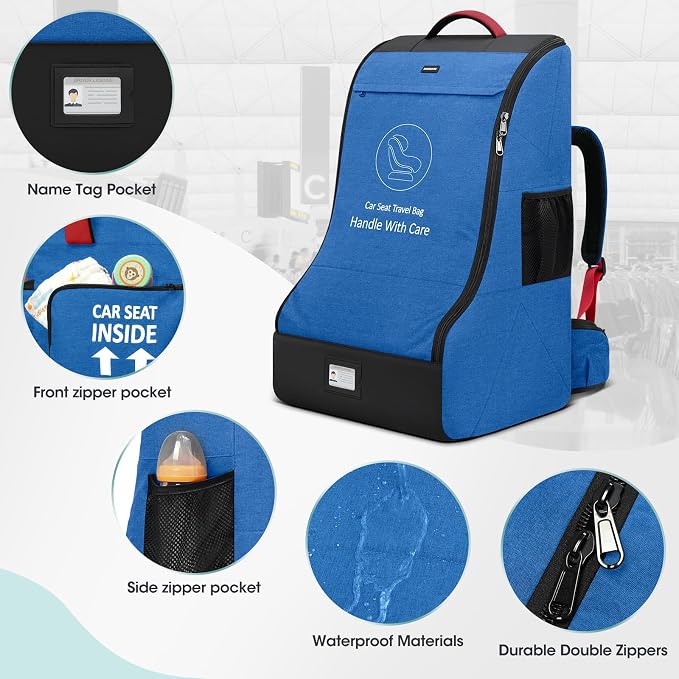 RAINSMORE Padded Car Seat Travel Bag - Image 4