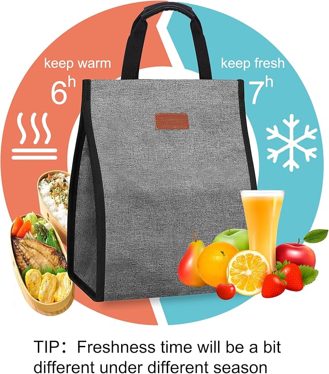 Lunch Bags for Women Insulated Reusable Lunch Tote - Image 4