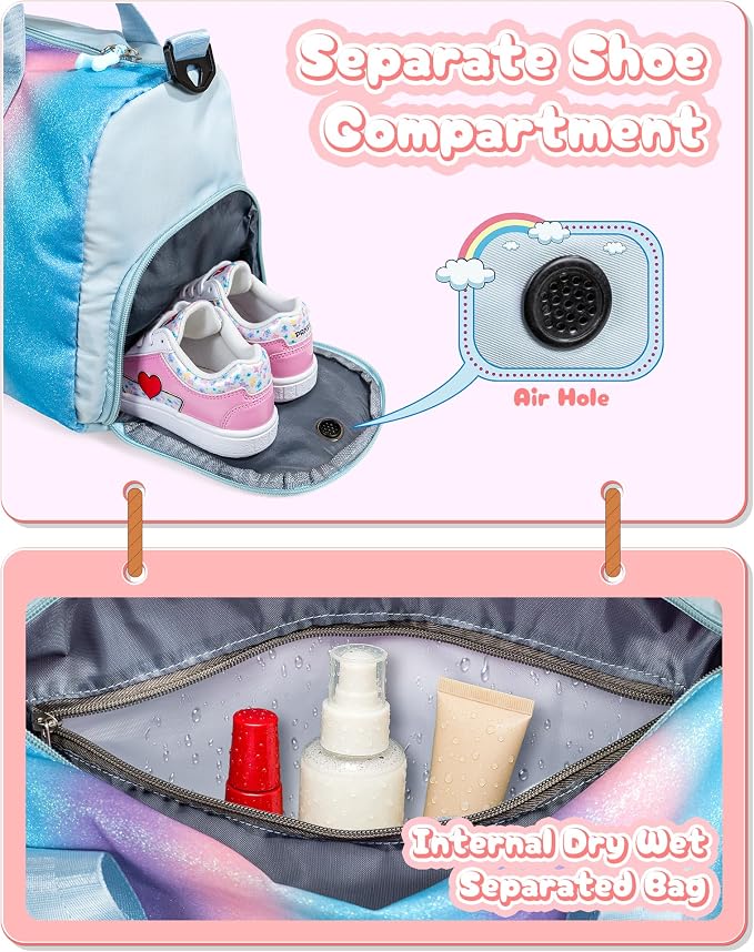Girls Day Gifts for Kids-Girl Gym Bag - Image 7