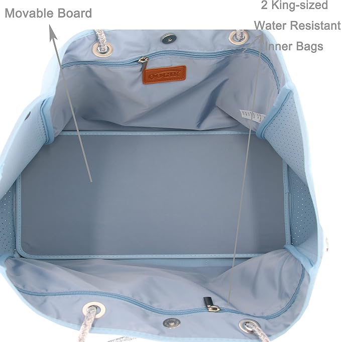 QOGiR Neoprene Multipurpose Beach Bag Tote - Image 5
