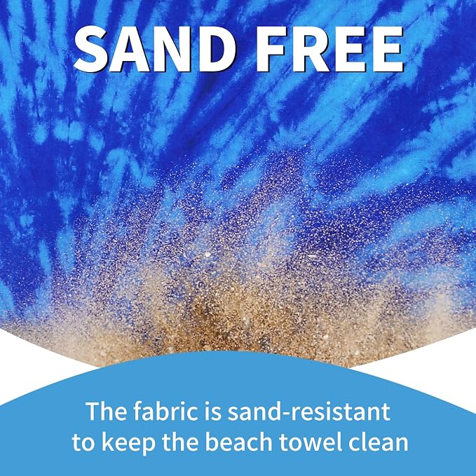 2 Pack Lightweight Thin Beach Towel Oversized 71"x32" Big Extra Large - Image 5