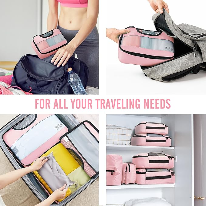 Veken 8 Set Packing Cubes for Travel Essentials, Carry-On Luggage Accessories - Image 7