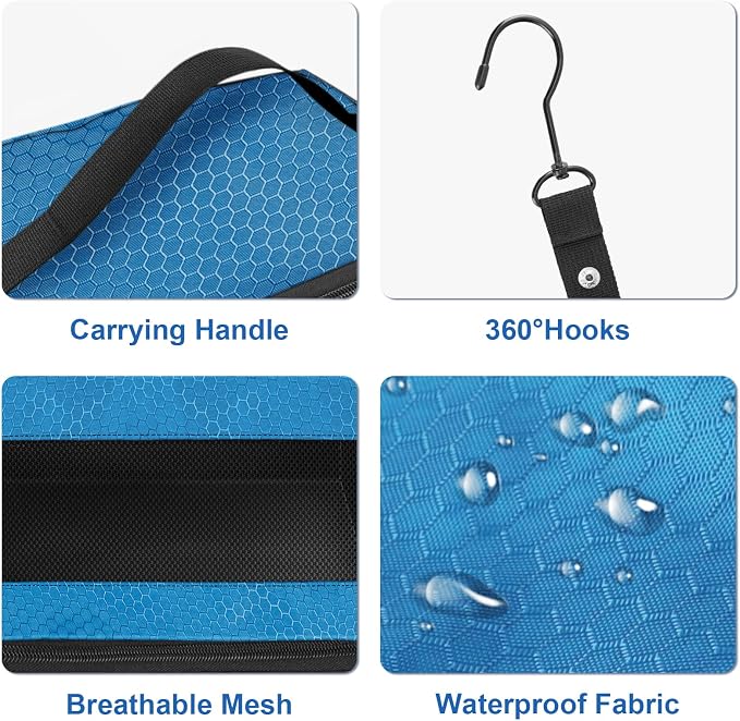 Suitcase Organizer, Travel Luggage Organizer Portable Hanging Travel Shelves - Image 3