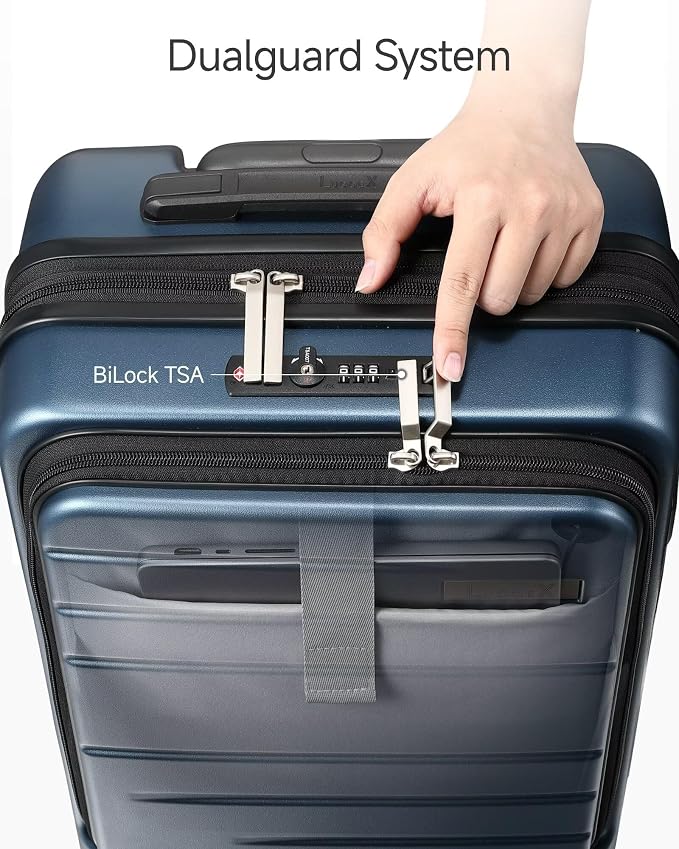 LUGGEX Carry On Luggage 22x14x9 Airline Approved, Expandable Polycarbonate - Image 3