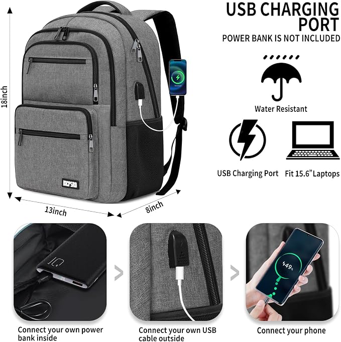 Backpack for School, School Backpack for Boys Girls Teens, College Book Bag - Image 4