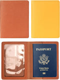 2 Pack Passport covers and Vaccine Card Holder Arouselove PU Leather Passport by Unknown