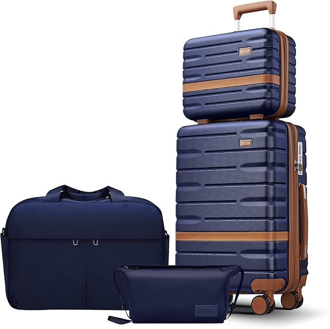 Luggage Sets 4 Piece with TSA Lock Hardside PC+ABS Carry On expandable Suitcase by Unknown