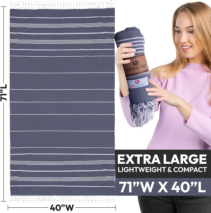 Oversized Sand Resistant Prewashed Turkish Cotton Quick Drying, Lightweight - Image 7