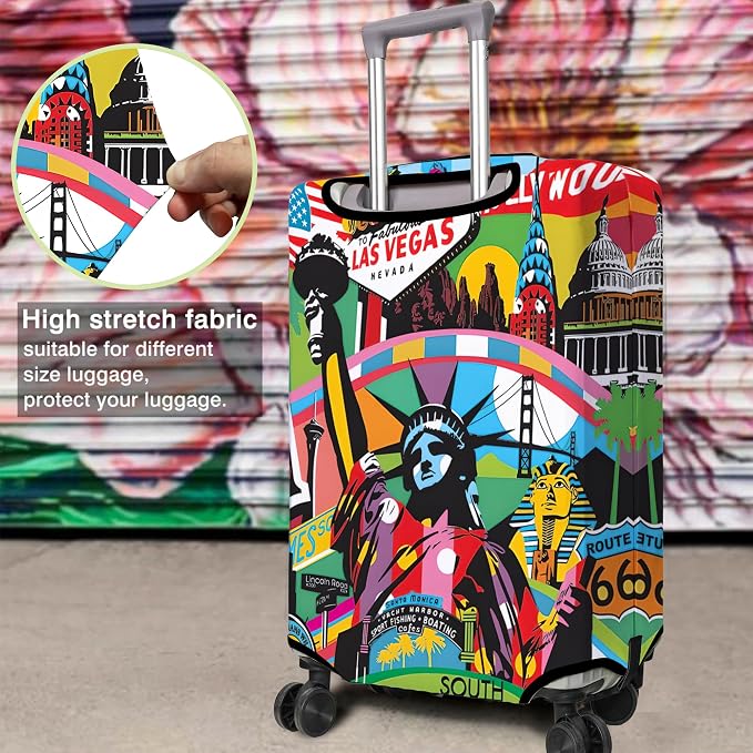 Travel Luggage Cover Suitcase Protector Fits 18-32 Inch Wheel Covers - Image 4