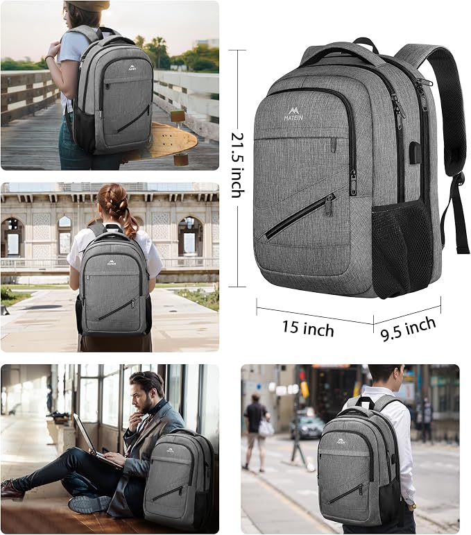 MATEIN 18 Inch Laptop Bookbag, 50 L Extra Large School Laptop Backpack - Image 9