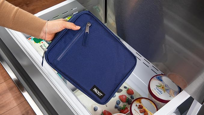 PackIt Freezable Classic Lunch Box, True Blue, Built - Image 3