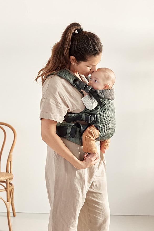 BabyBjörn Baby Carrier Harmony, Dark Green, 3D Mesh | 3-in-1 Ergonomic Baby - Image 4