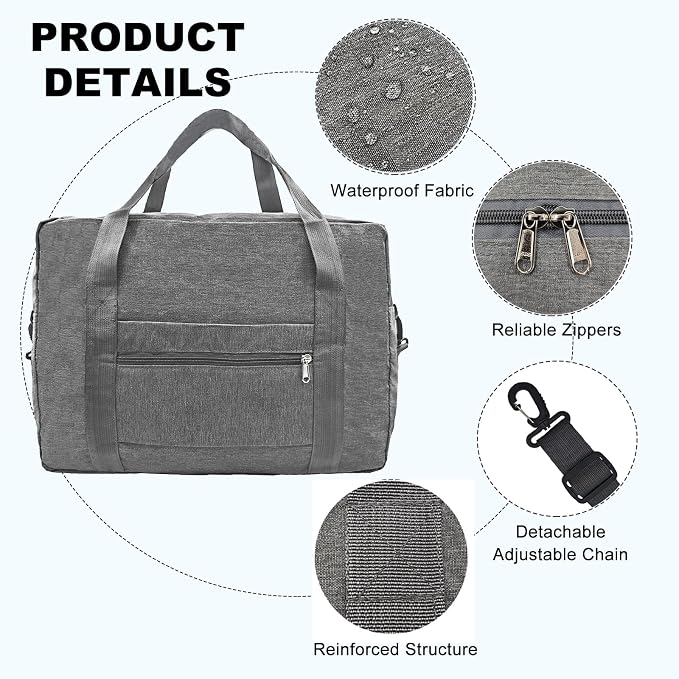 For Spirit Airlines Personal Item Bag 18x14x8 in Underseat Carry-on Luggage - Image 2
