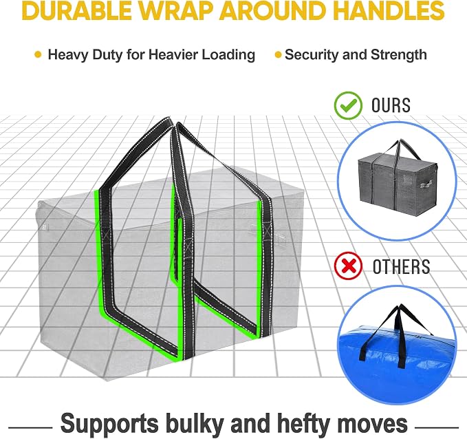 VENO 6 Pack Moving Bags, Heavy Duty, Moving Boxes Alternative, Packing Storage - Image 5