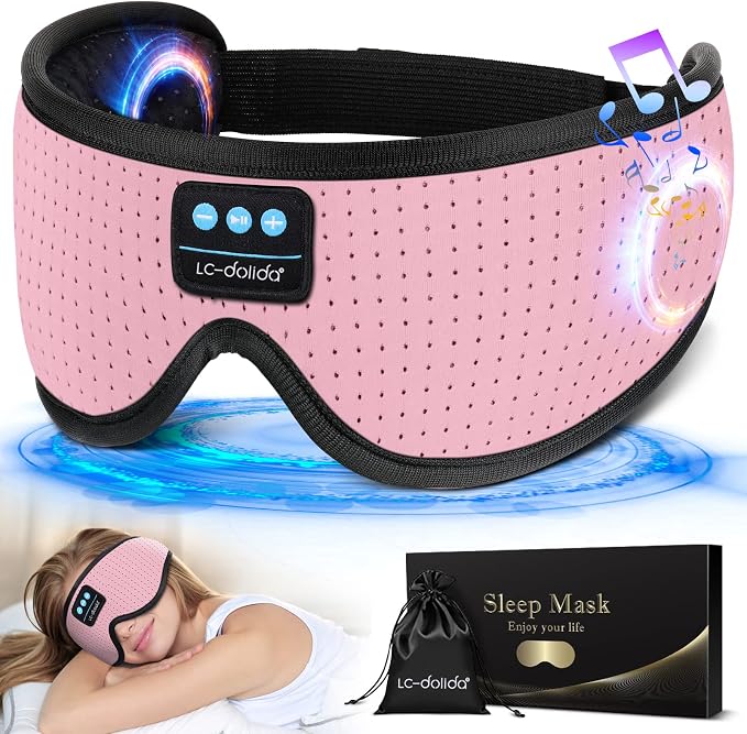 LC-dolida Sleep Headphones, Sleep Mask by LC-dolida