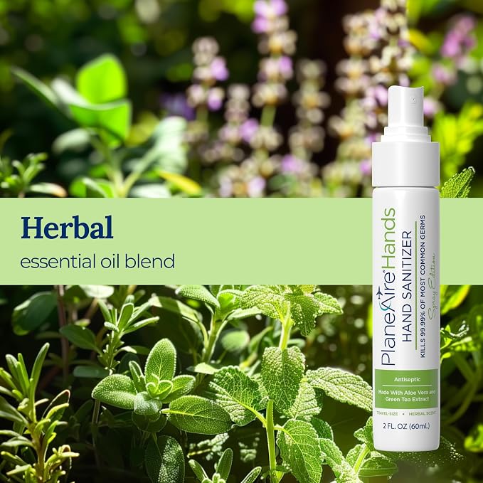 Signature Herbal Spray Hand Sanitizer | Travel Size | Hydrate & Cleanse | Made - Image 2