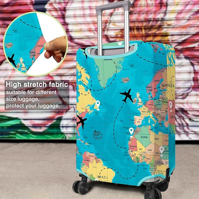 Travel Luggage Cover Suitcase Protector Fits 18-32 Inch Wheel Covers - Image 4