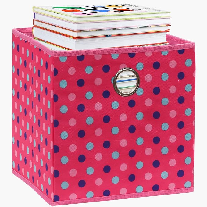 SIMPLE HOUSEWARE 10-Inch Collapsible Fabric Cube Storage Bin - Image 8