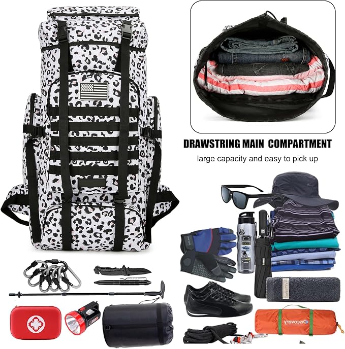 Hiking Backpack for Men 70L/100L Camping Backpack Military Rucksack Molle 3 - Image 4