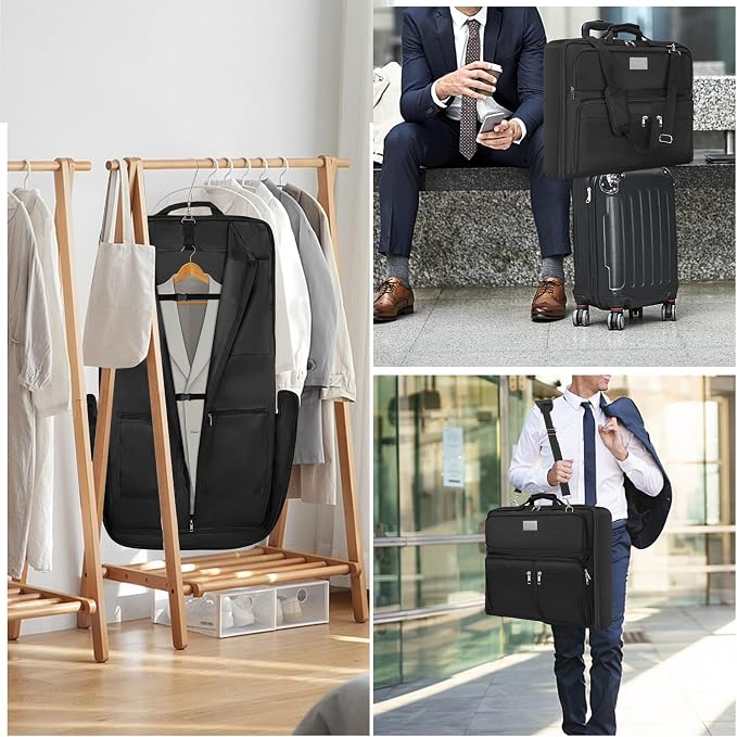 AKOZLIN Travel Luggage Garment Bag Foldable Hanging Suit Bag - Image 8