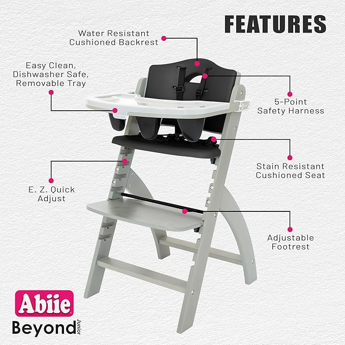 Abiie Beyond Junior Wooden High Chair - Image 2