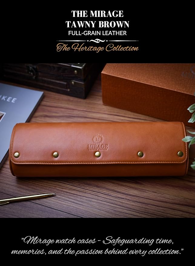 4 Watch Travel Case for Men – Leather Watch Roll Case Storage for Travel - Image 7