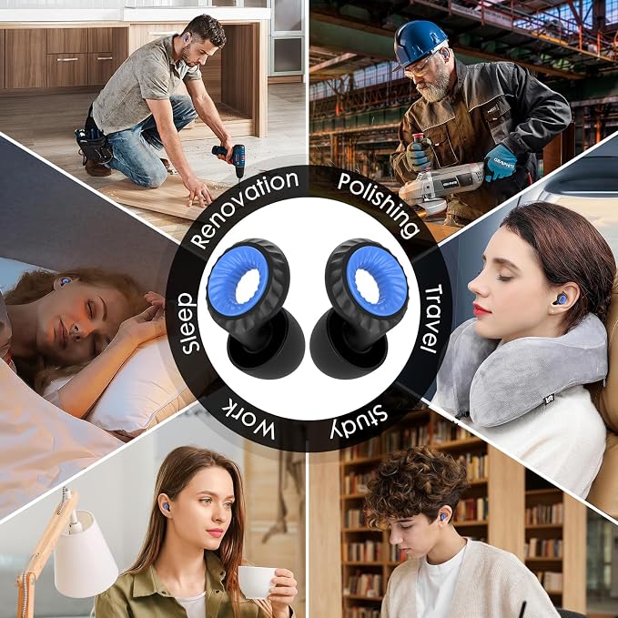 Ear Plugs for Sleeping Noise Cancelling -30dB, Deep Focus, Hearing Protection - Image 6