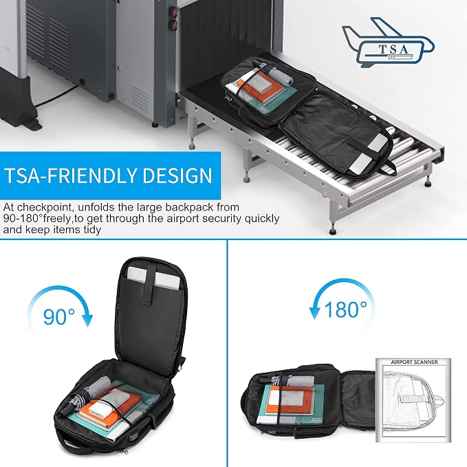 Backpack, Laptop Backpack, Carry on Backpack, Durable TSA Friendly Business - Image 3