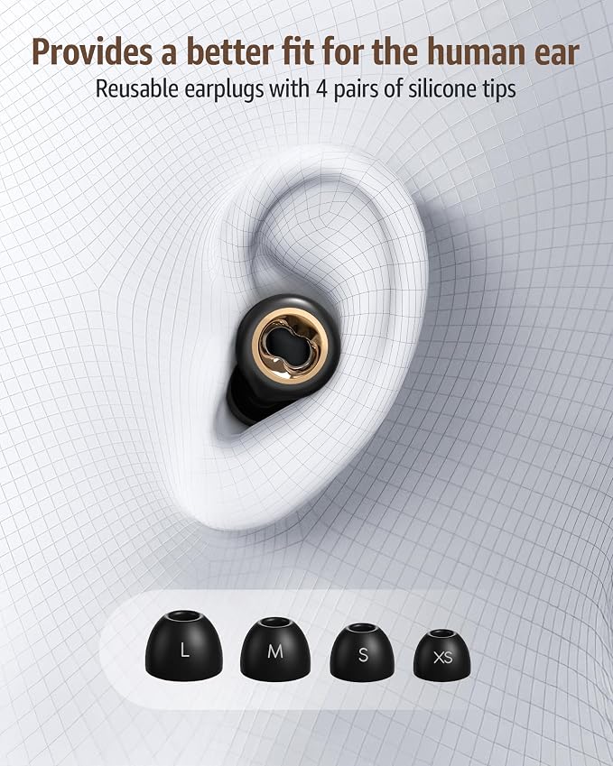Ear Plugs for Sleeping Noise Cancelling: 45db Ultra-Comfy Reusable - Image 3
